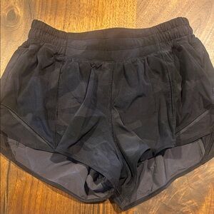 lululemon athletica Black Camouflage Athletic Shorts